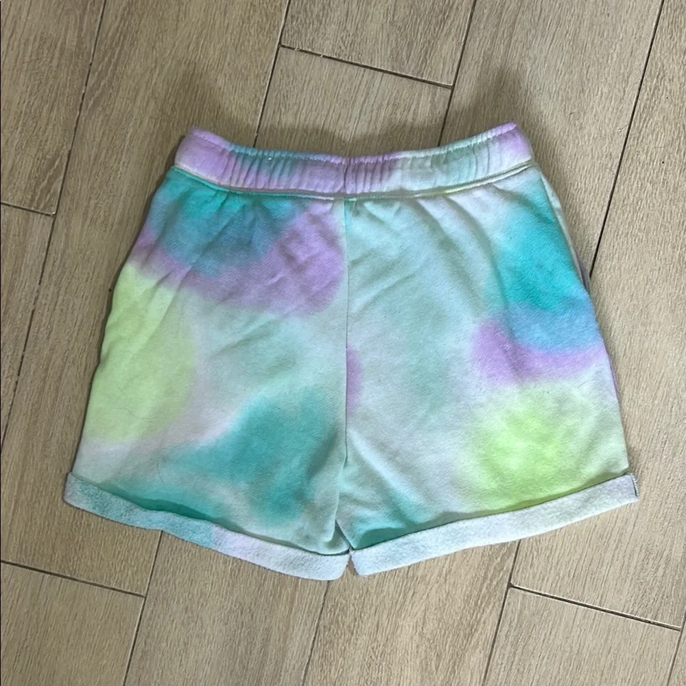 Justice Girls Tie-Dye Shorts Elastic Waist